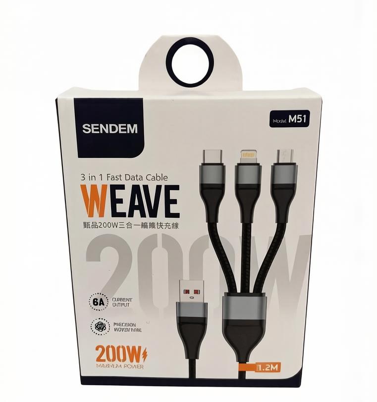 3 in 1 Fast Data Cable - M51